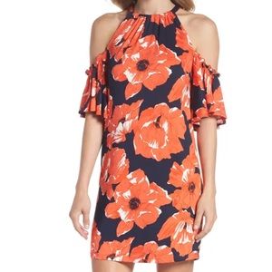 Trina Turk Poppy Cold Shoulder Dress